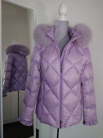 Daunen Steppjacke - Madeleine - 36 - NEU - Naturpelzfell