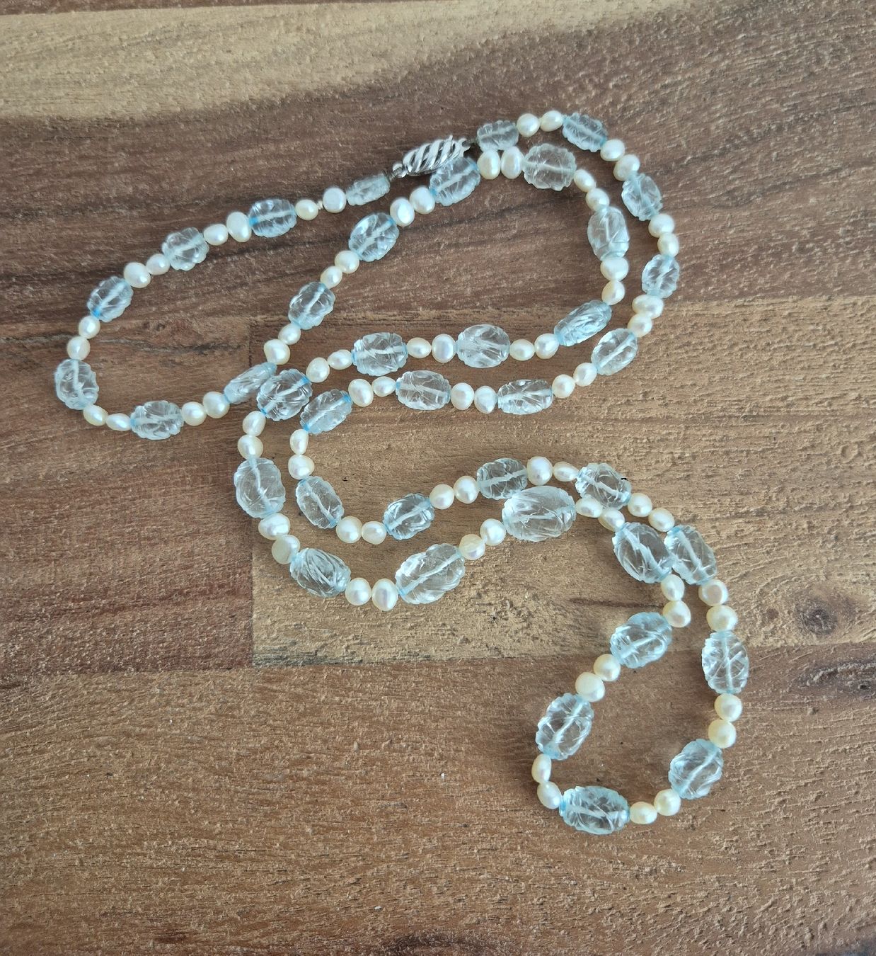 Colliers: Edelsteinperlenkette mit 18K Verschluss – D'occasion à Zürich par Dalema13 1