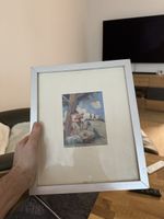 Gerahmtes Bild, signiert P.H., Vintage Wanddeko top!