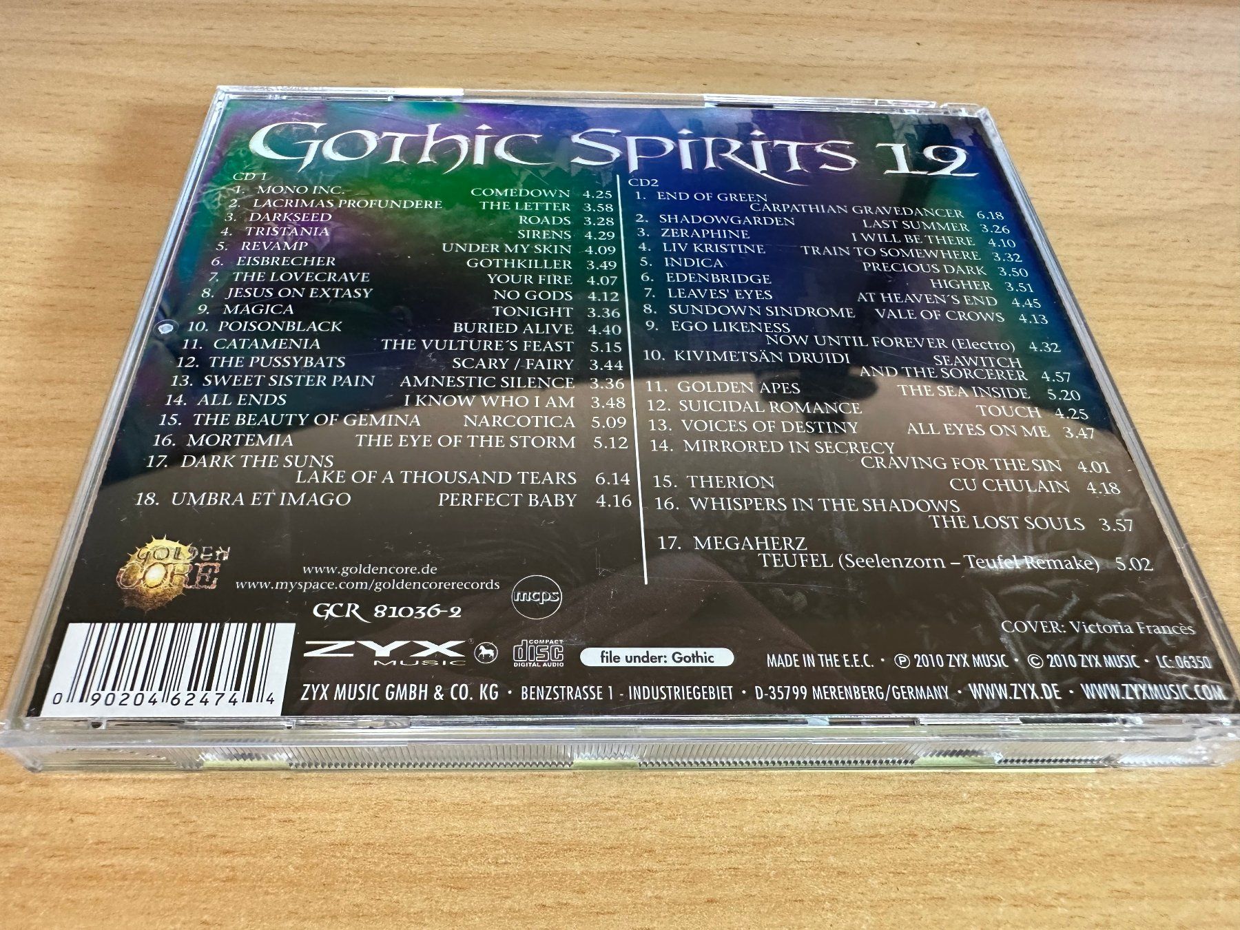 CD: Various – Gothic Spirits 12 - 2 CD – Usato da Rikon im Tösstal venduto da Alpenmutz 1