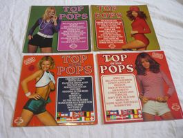4x Vinyl - Top of the Pops - 70s Pop Rock Disco Sample