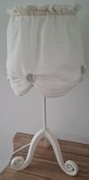 Elegante Tischlampe Weiss, Stoffschirm, Vintage Look