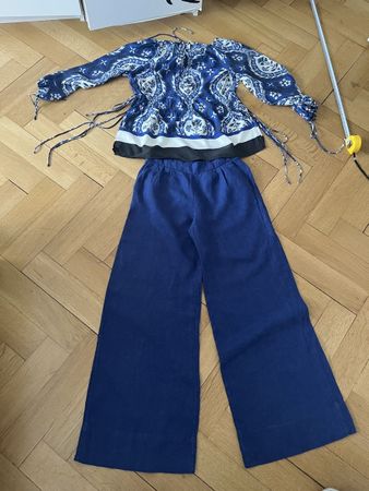 C&A Sommer-Leinenhose, Gr. 36, mit Oberteil- Top Zustand!