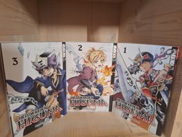 Hell Warden Higuma Manga Band 1-3 gute Zustand