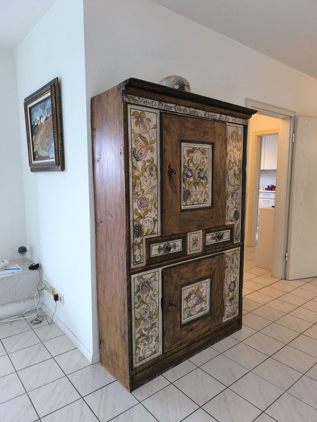 Armadi: Bemalter Bauernschrank 18Jht – Usato da Riehen venduto da tin_yx6j 1