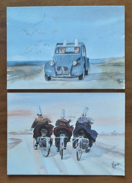 Lot de 3 cartes postales anciennes N & B circulées de Saint-Cloud