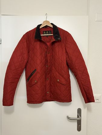 Red Barbour Quilted Jacket