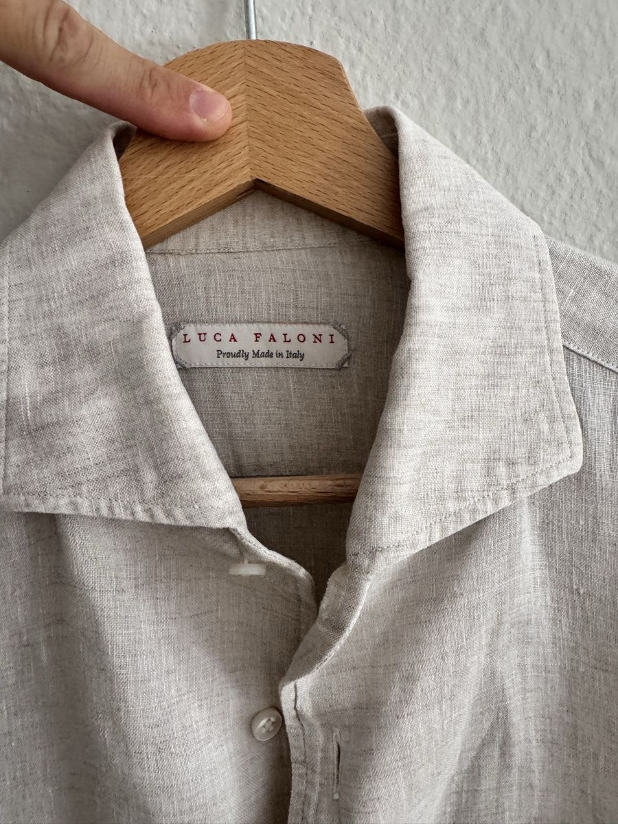 Camicie: Linen Shirt - Luca Faloni - Size S/39 – Nuovo (secondo la descrizione) da Zürich venduto da vpfiffner 1