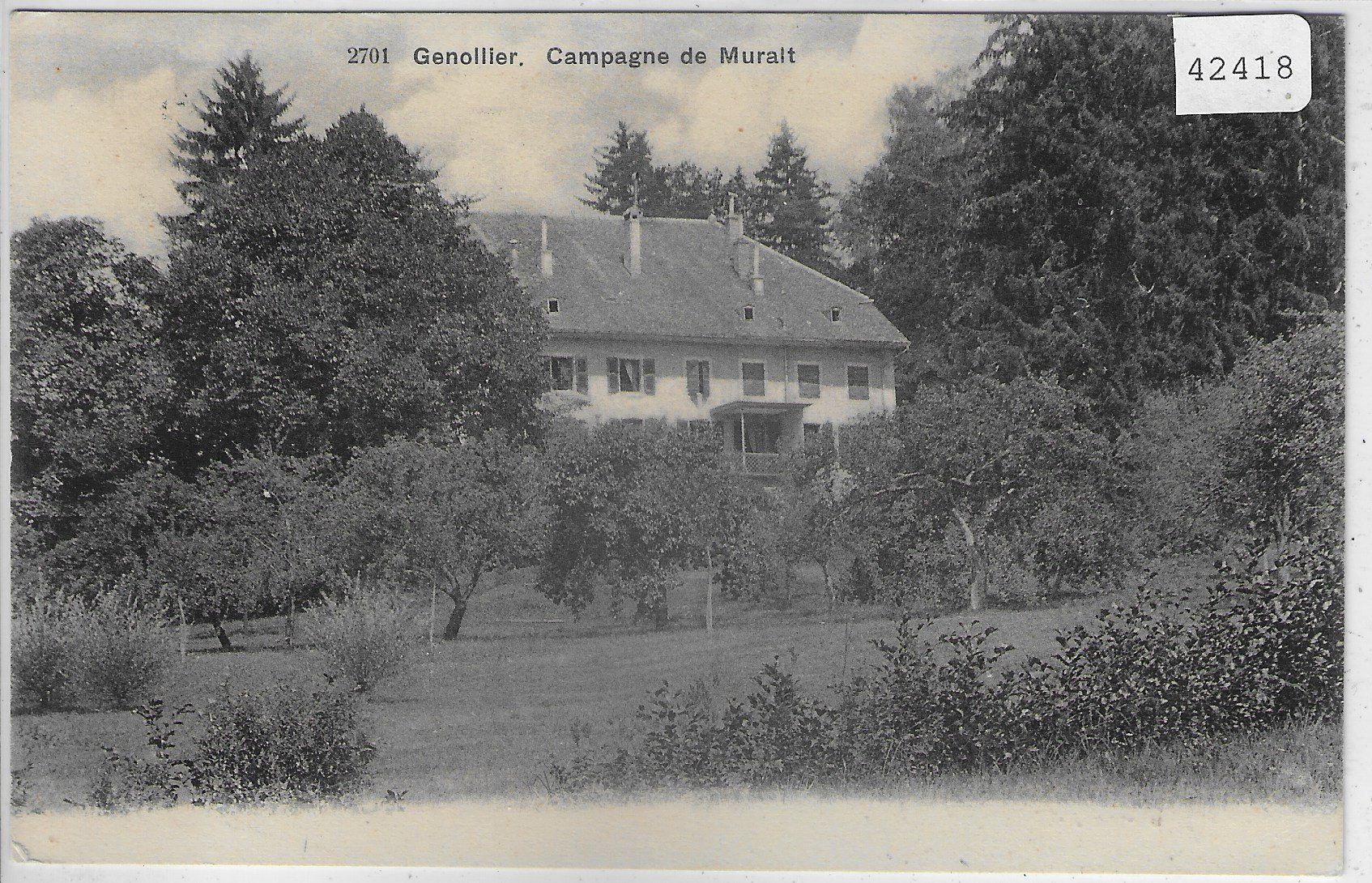 Cartes postales: Genolier - Campagne de Muralt – D'occasion à Ettingen par Kartenplanet