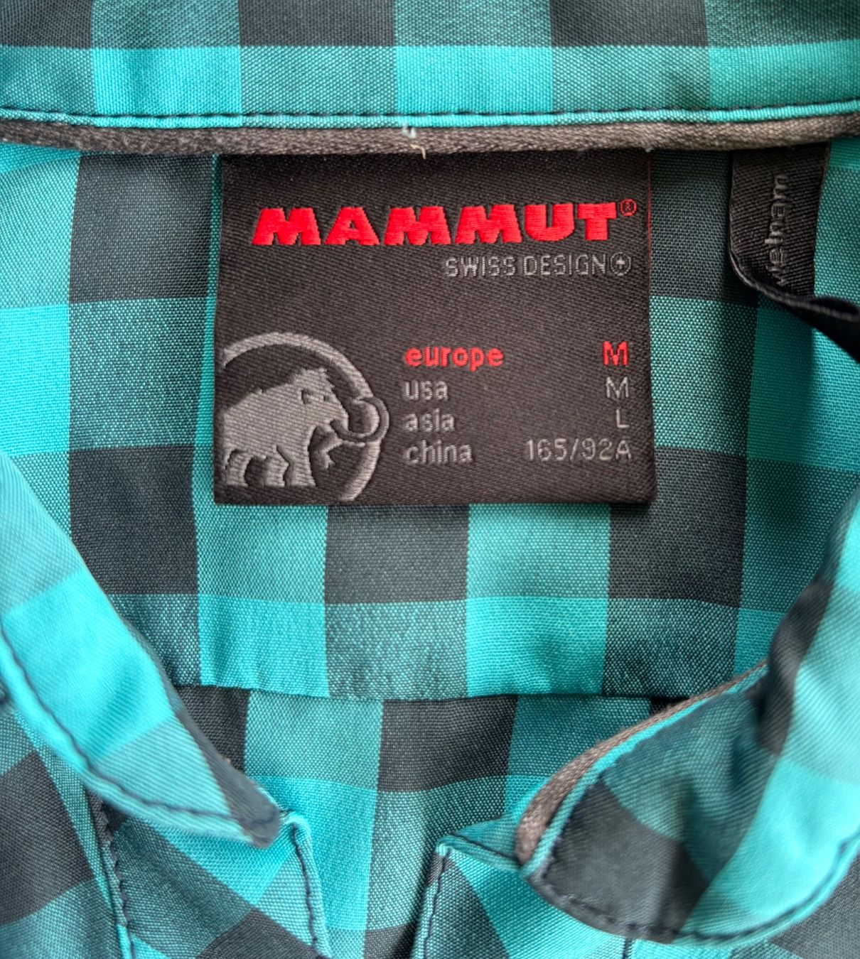 Mammut Camicette: Mammut Wanderbluse, Gr. M, türkis kariert – Usato da Ebnat-Kappel venduto da Molton 3