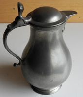Antike Jugendstil Zinnkanne, Niederlande, 1910er Jahre