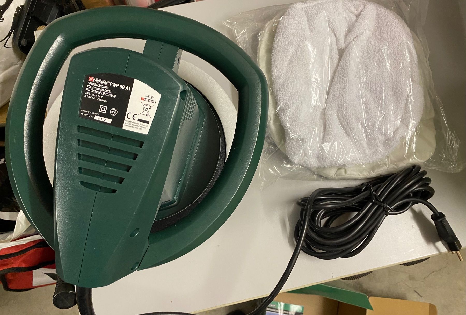 Parkside Schleifen & Polieren: Parkside Poliermaschine PWP 90 A1, neu – Neu und originalverpackt aus Dietlikon von  4