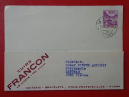 Vollstempel + Dokument 1939 LE LOCLE, LETTRES, Cuirs Francon