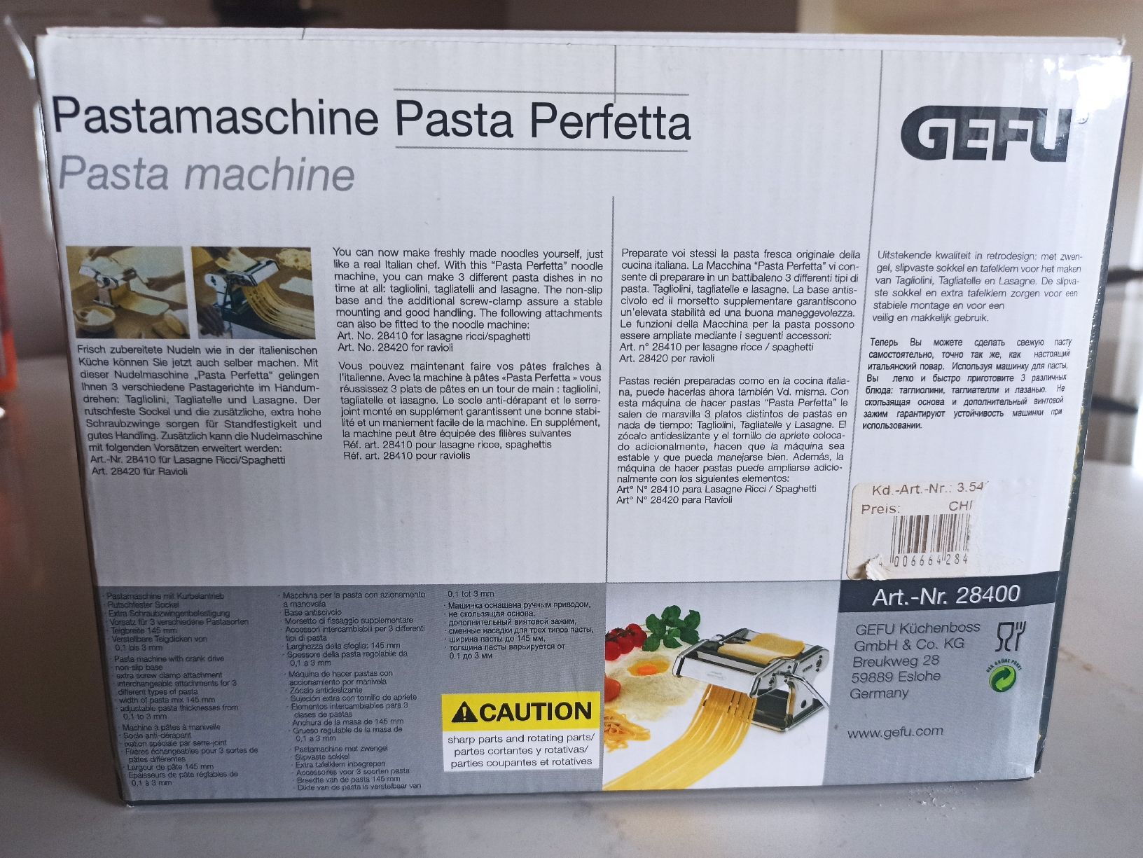 Elettrodomestici da cucina: Pastamaschine von GEFU "Pasta Perfetta" – Nuovo (secondo la descrizione) da Eschenz venduto da Migulina 2