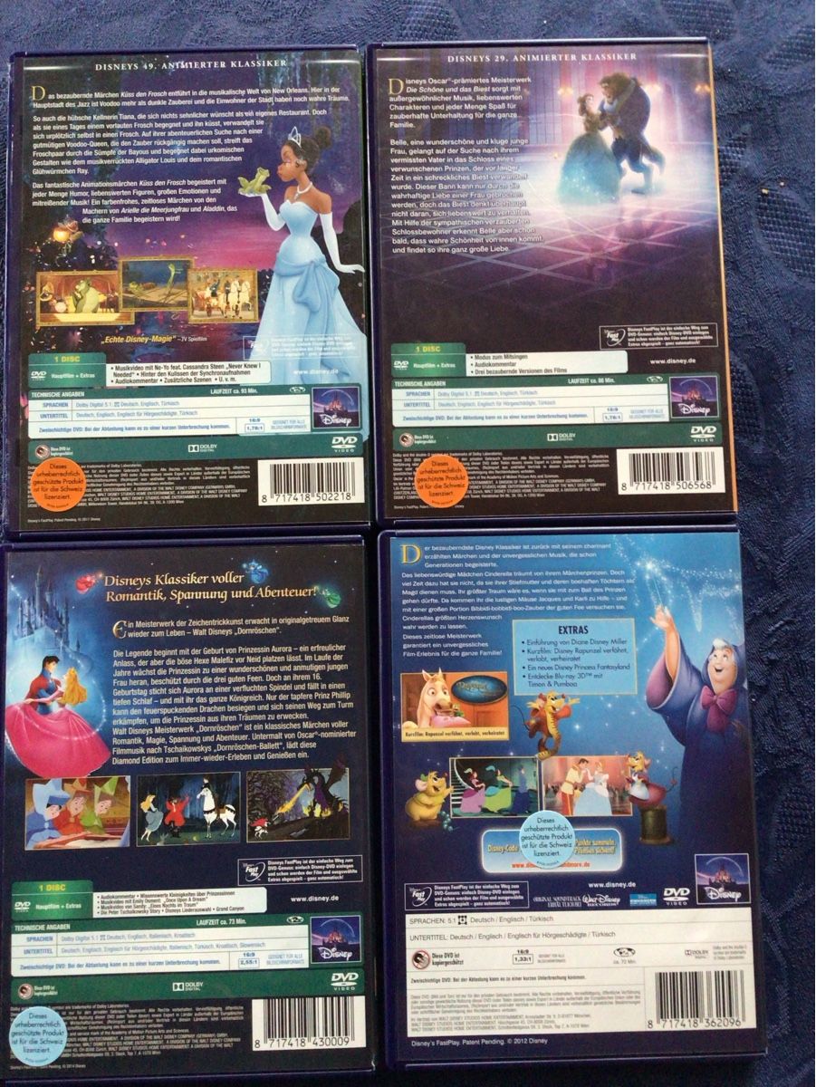 Alle DVDs: Disney DVD Klassiker Sammlung, 4 Stück – Gebraucht aus Oftringen von anbara 1
