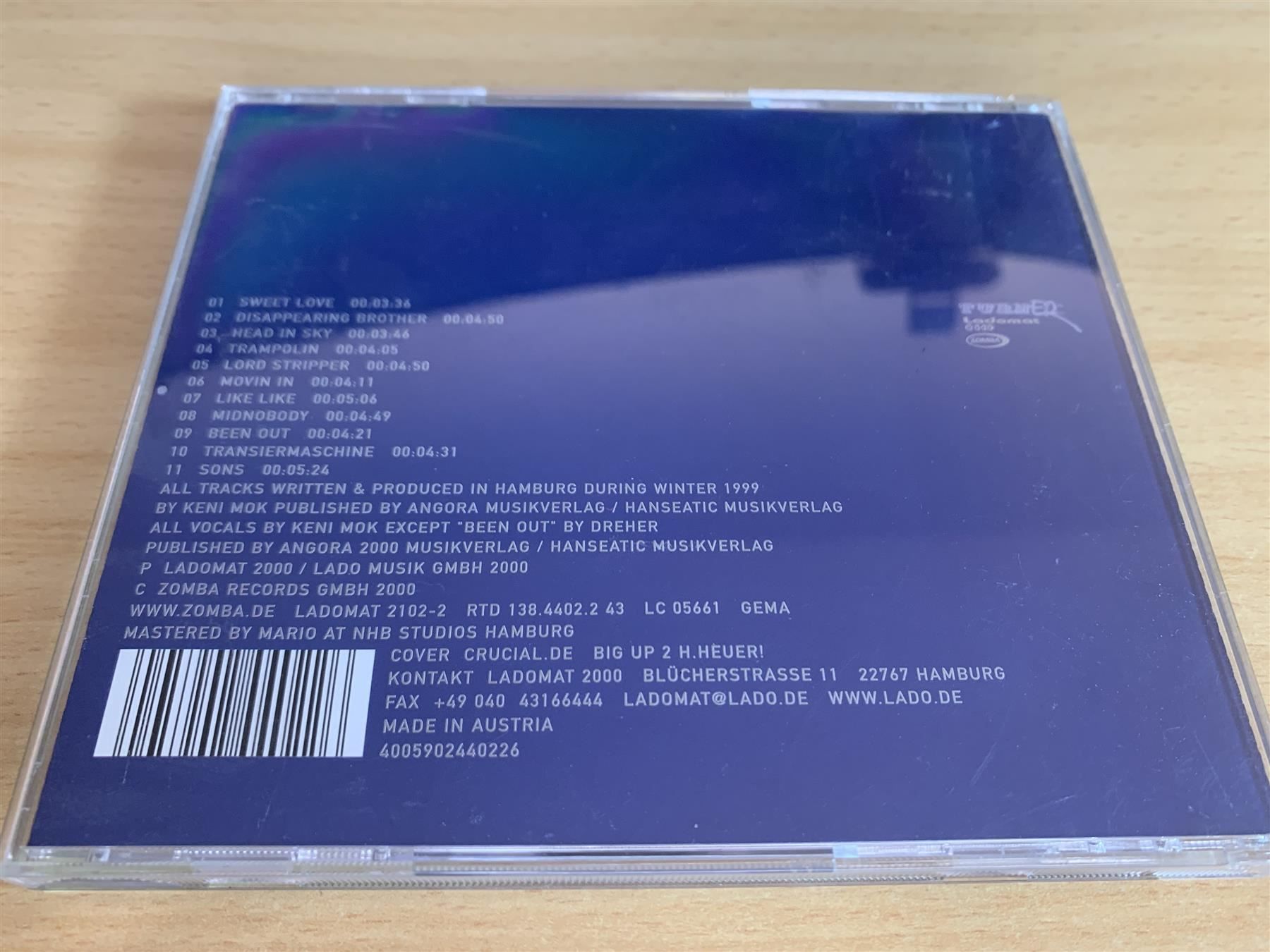 CD: Turner – Disappearing Brother – Usato da Rikon im Tösstal venduto da Alpenmutz 1