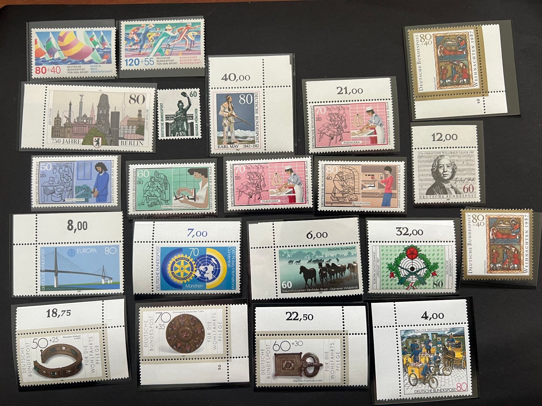 Tutti i francobolli: Deutsche Post Lot 1987 postfrisch  (R978) – Nuovo (secondo la descrizione) da Hinwil venduto da Sidi4