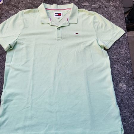 Tommy Hilfiger Poloshirt Gr. M Hellgrün