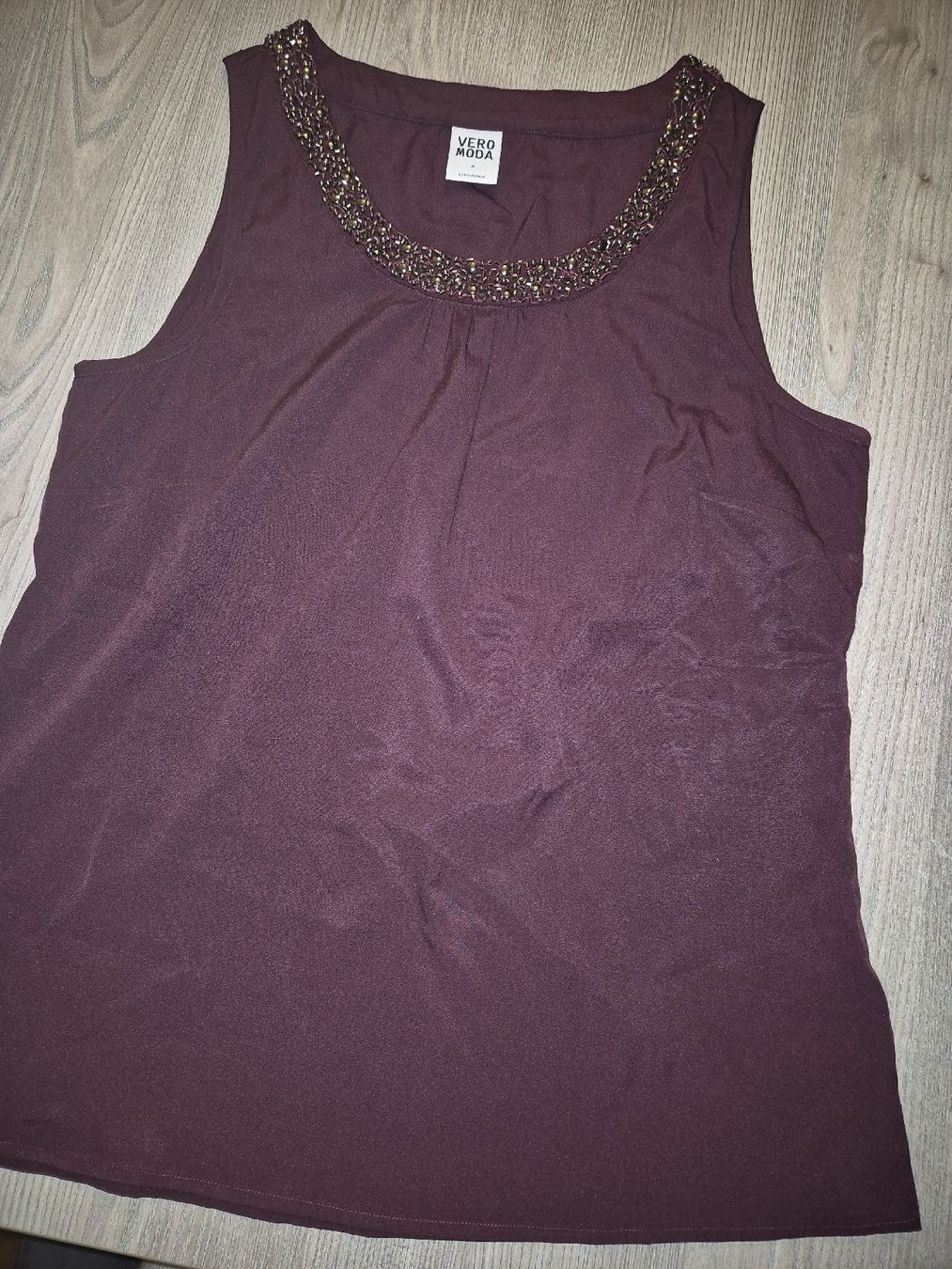 Tops: Vero Moda Top, bordeauxrot, Gr. M – Neu (gemäss Beschreibung) aus Zürich von mit_jz2x 2