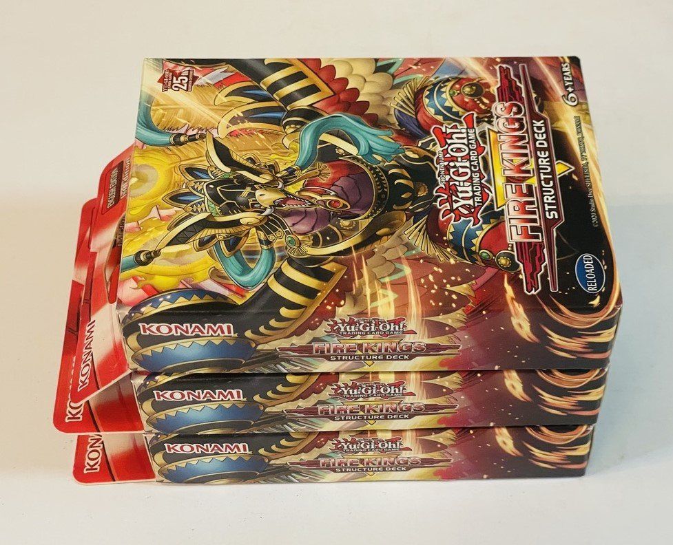 Yugioh Carte collezionabili: Yu-Gi-Oh Structure Deck Fire Kings 3er Set OVP – Nuovo e nell'imballaggio originale da Duggingen venduto da nad_6yzh 3