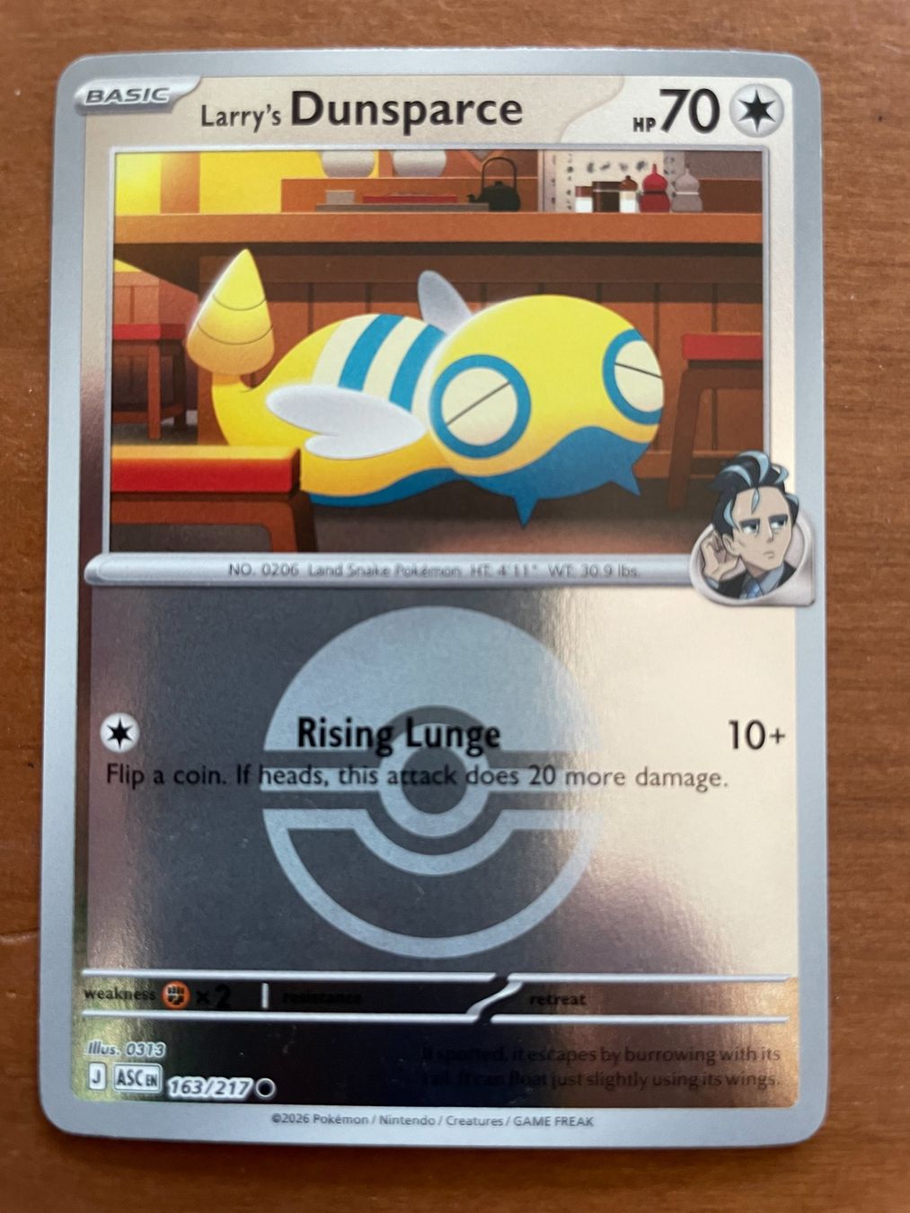 Pokémon Carte collezionabili: Pokemon Larry's Dunsparce Reverse (Versand gratis) – Nuovo (secondo la descrizione) da Chur venduto da Angerson