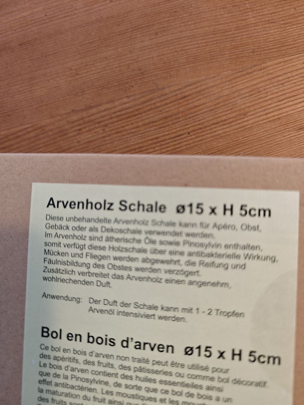 Ciotole: Arvenholz Schale neu – Nuovo e nell'imballaggio originale da Engwang venduto da mumbi88 4