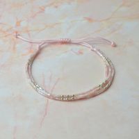 Armband Glasperlen & Silber 925 (B0212)
