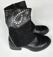 NEUW 💜 Gr 40 ovyé LEDER Nieten Stiefel Boots extravagant