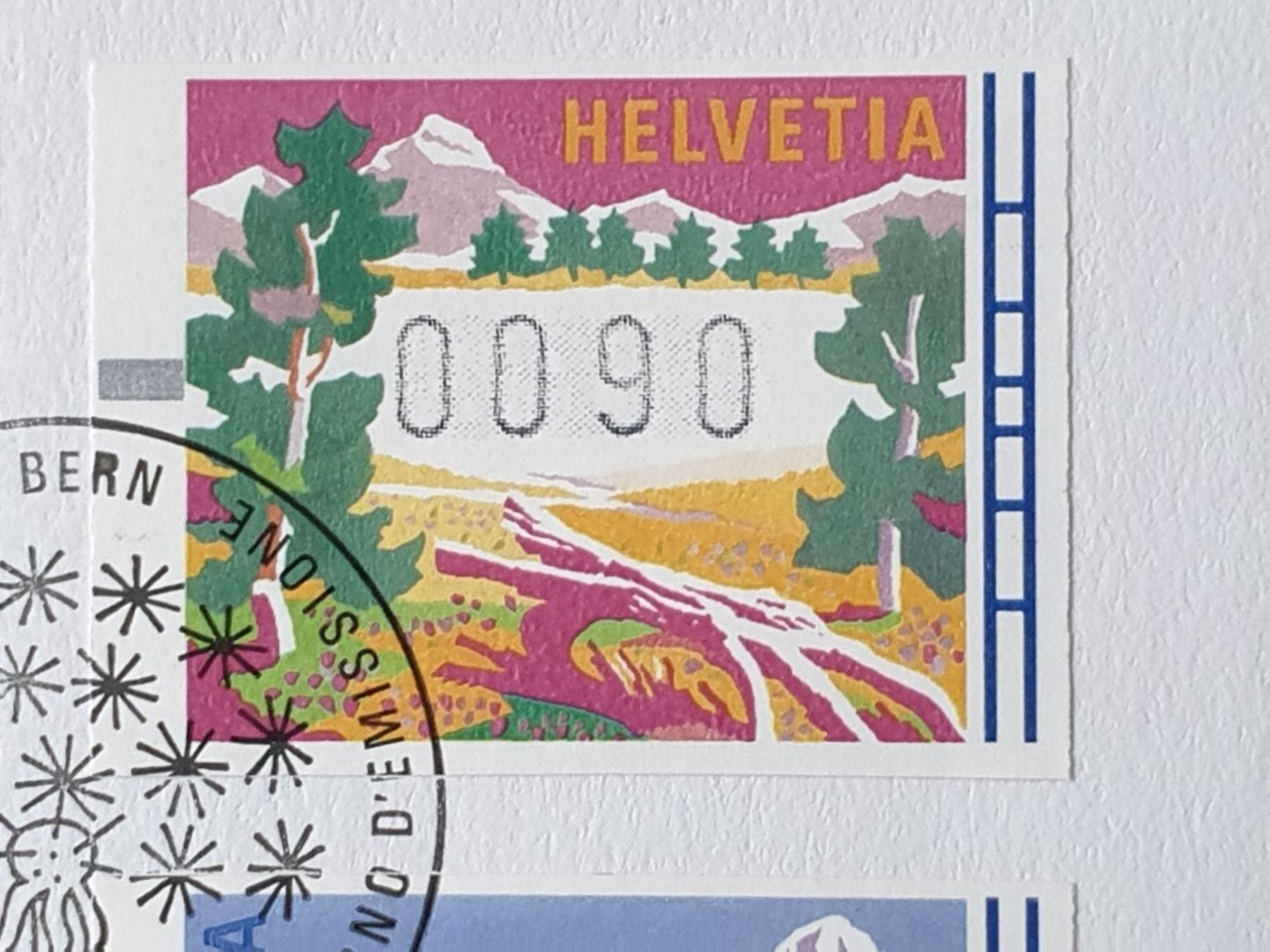 Tutti i francobolli: (67) Automatenmarken 90 Cent von1996 – Usato da Schwarzhäusern venduto da Inot3 7