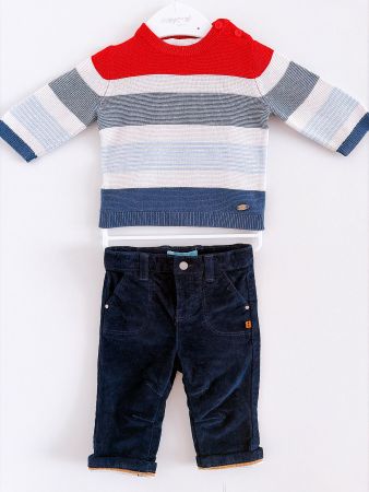 Set Mayoral Okaidi Pantaloni Maglione Neonato 3 mesi