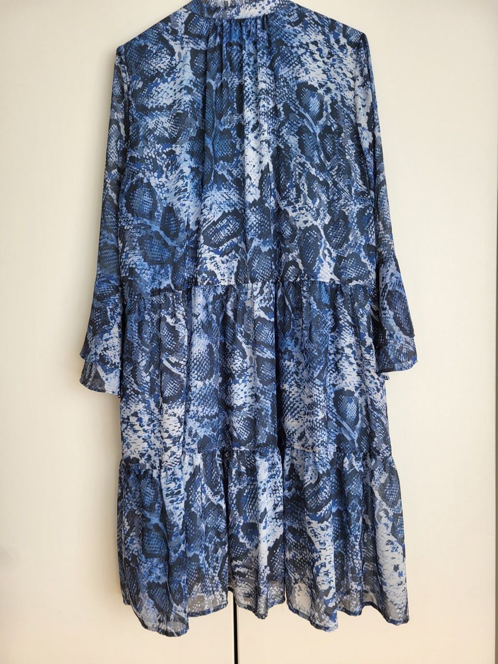 Vestiti: MARC AUREL Kleid, Gr.38 - Schlange Muster, Blau – Usato da Baar venduto da clar6 4