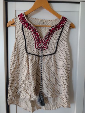 Damen Bluse River Island bestickt Viskose Grösse 36