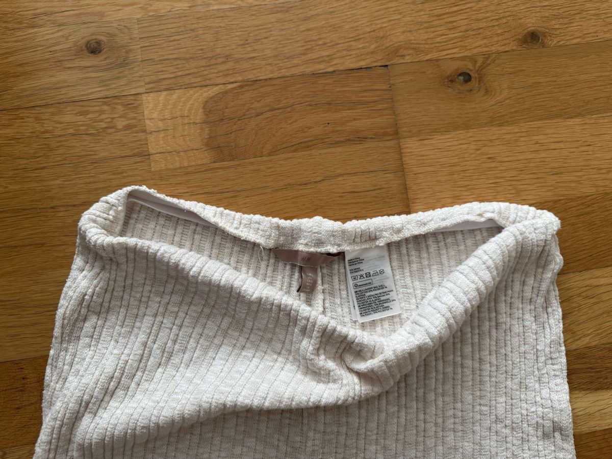 H&M Pantaloni: Stoffose mit Schlag, Gr. L, beige, H & M – Usato da Wallisellen venduto da watcher01 1