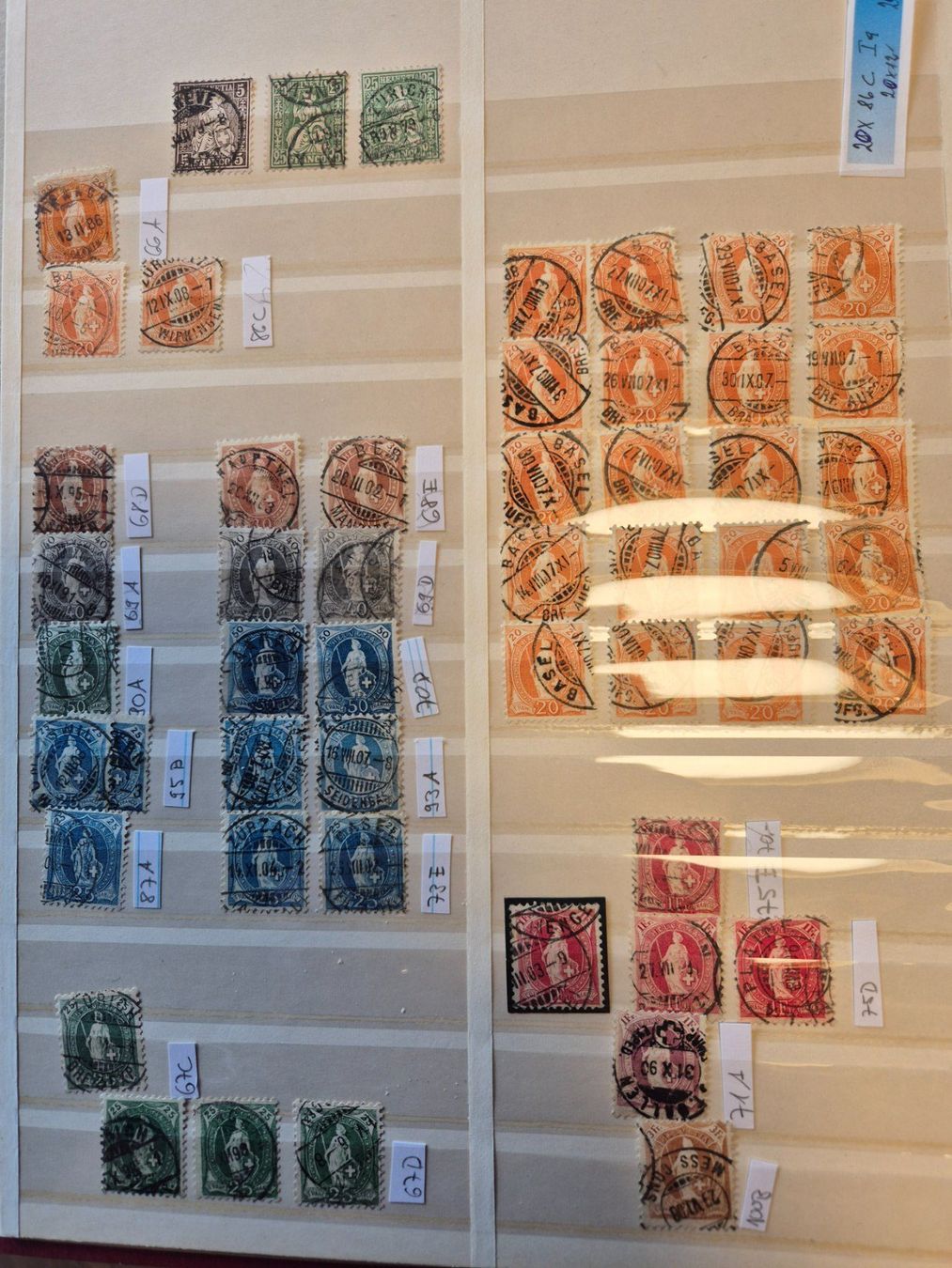 Tous les timbres: Alte Schweiz Sammlung ab 1.- – D'occasion à Uznach par Fireblade7