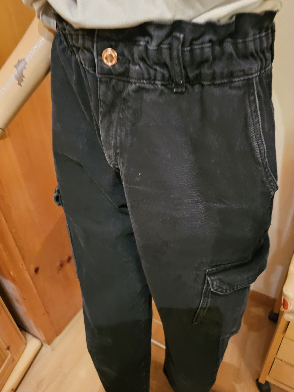 Jeans: Schwarze coole Jeans mit Shirt gr.L – Gebraucht aus Ferden von jemyce 2