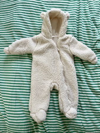 Baby Overall Teddy Fleece, Grösse 62/68