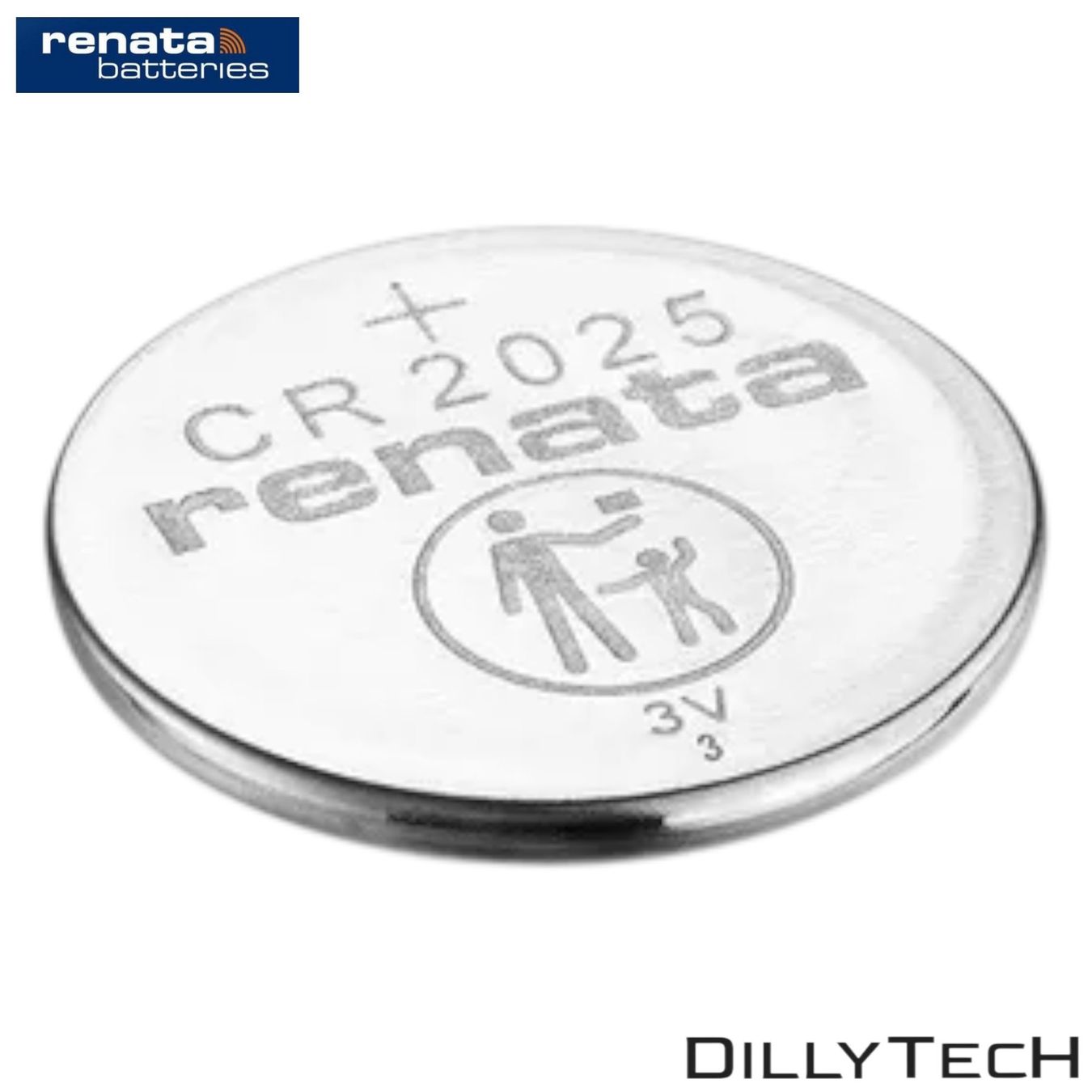 Caricatori & Batterie: Renata CR2025 Lithium Knopfzellenbatterie - 2 Stk. – Nuovo e nell'imballaggio originale da Meilen venduto da DillyTecH 1