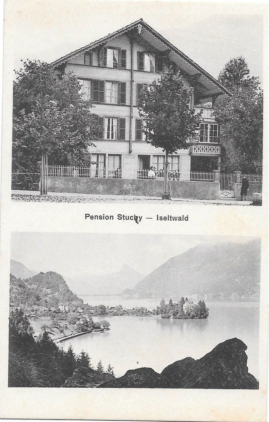 Cartoline postali: Iseltwald Pension Stucky – Usato da Olten venduto da clotaldi