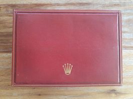 Vintage Uhrenbox von Rolex - Rotes Leder