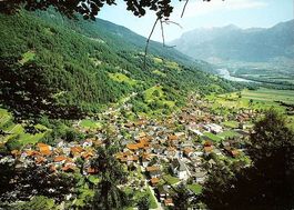 UNTERVAZ mit Falknis und Piz Vilan