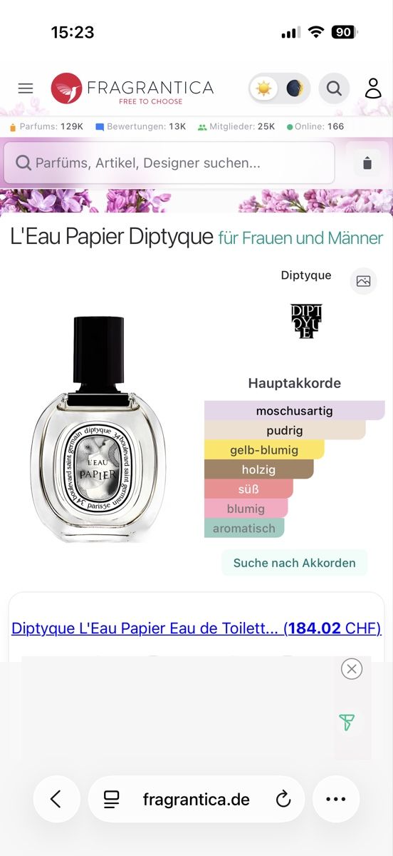 Diptyque Parfum & Eau de Toilette: Original Diptyque L'Eau Papier, 2 ml – Gebraucht aus Sursee von nst_czk2 1