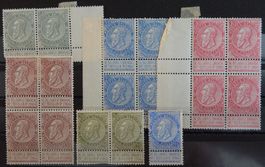 Belgien Kat. 53-57 **/* 1893 Kat. 416 Euro