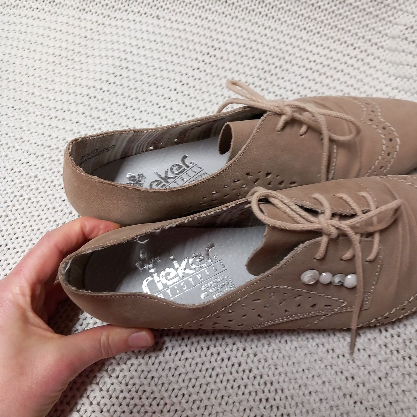 Rieker Scarpe da donna: Rieker Leder -Halbschuhe Gr.40 – Nuovo (secondo la descrizione) da Gwatt (Thun) venduto da umwelt-brocki 4