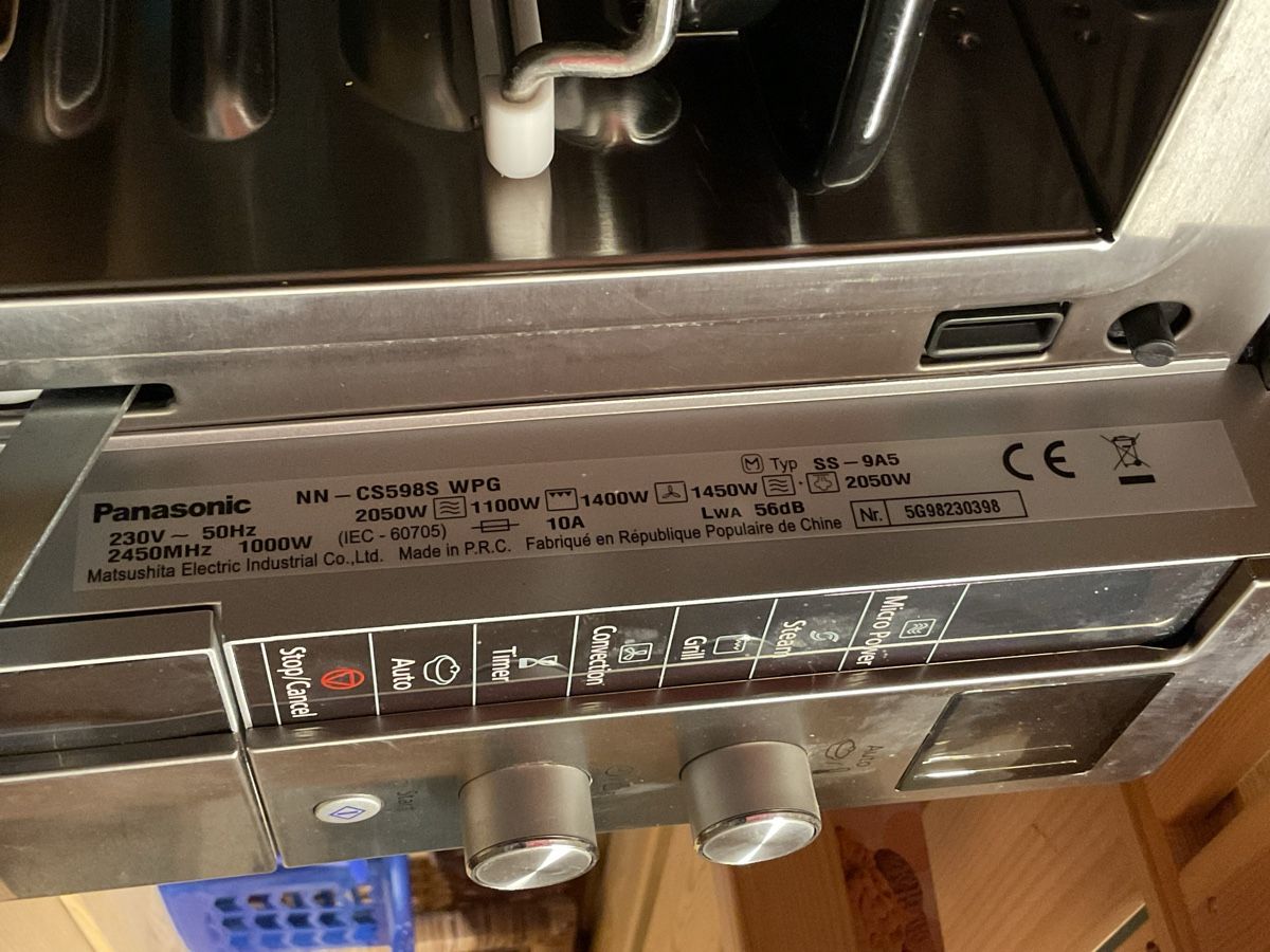 Elettrodomestici da cucina: Panasonic Dampf-Mikrowelle NN-CS598S – Usato da Widnau venduto da nad_z7bn 2