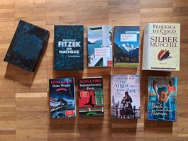 Ferienlektüre - 8 Bücher - Fitzek - De Cesco - Förg u.a.