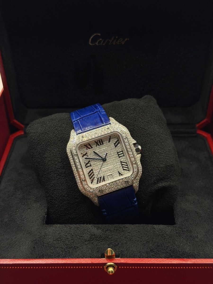 Cartier Uhren: Santos Custom Iced Out Custom Full set – Gebraucht aus Fully von Melvin5 3