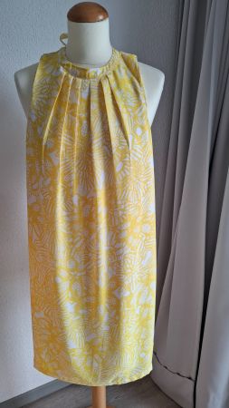 H&M Sommerkleid, Grösse 34, Gelb-Weiss - Top Zustand!