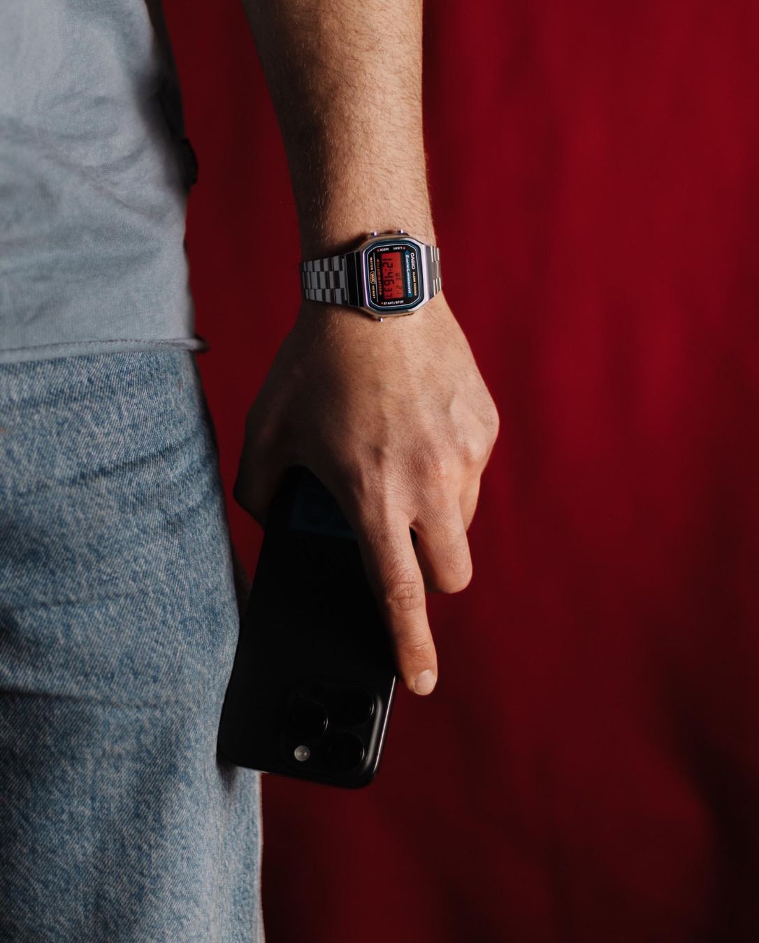 Casio Uhren: Casio Red Custom Mod | Custom Digital Watch – Neu und originalverpackt aus Luzern von Vi-Print 6