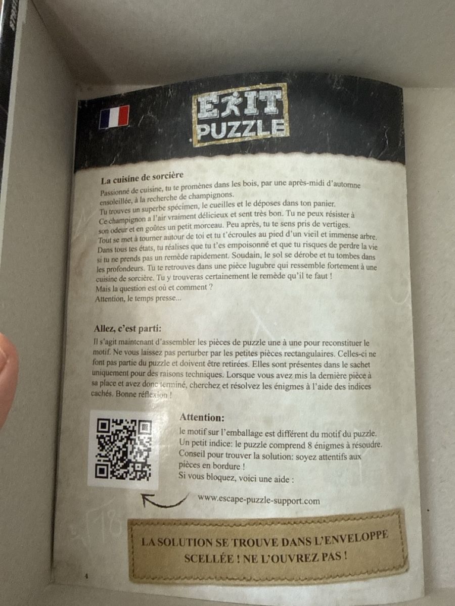 Ravensburger Spiele: Puzzle ESCAPE GAME Ravensburger Exit La cuisine de sorciere – Neu (gemäss Beschreibung) aus Courtételle von ann_57c2 2