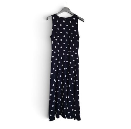 Robe à pois Lauren Ralph Lauren – Taille 10 (38CH) - Navy